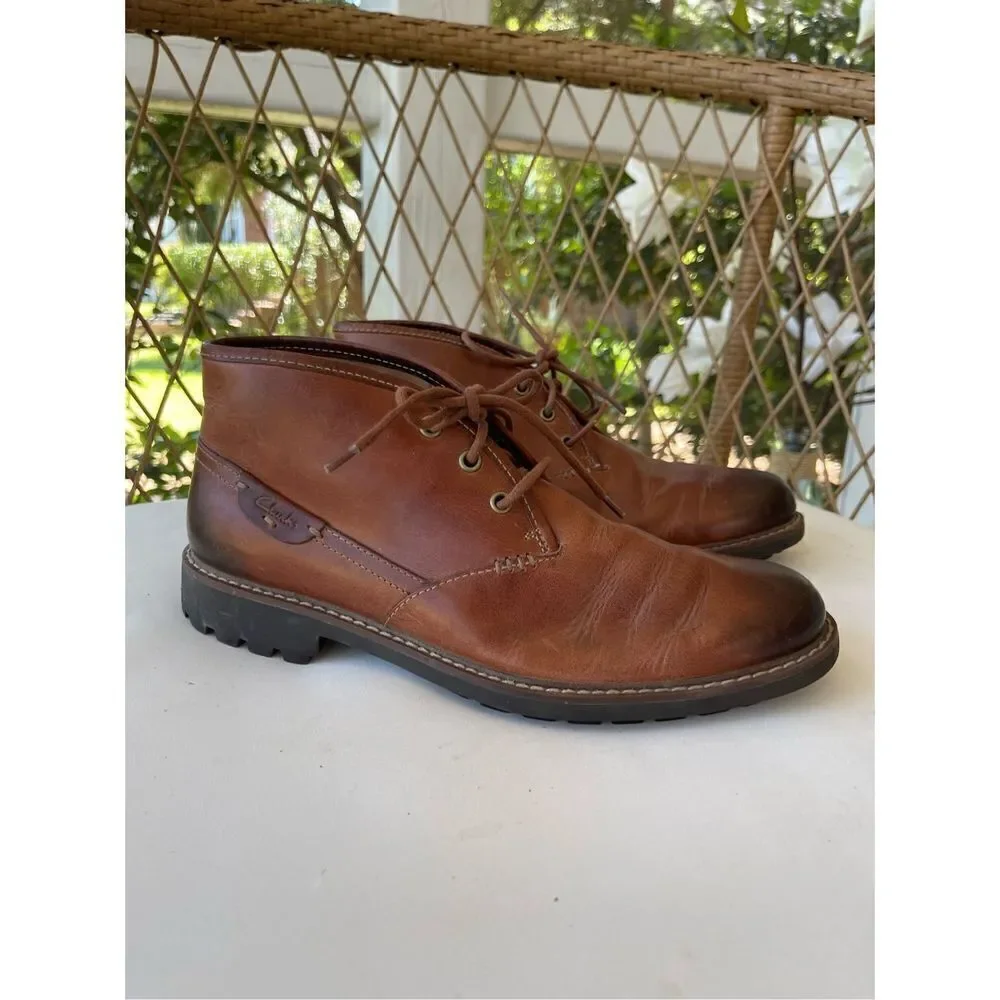 Clarks Men's Montacute Duke Leather Chukka Boots 03252 size 10